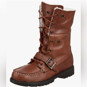 POLO RALPH LAUREN Ranger Boots Ultra-Outdoor Warm High Shearling Brown Kids 2